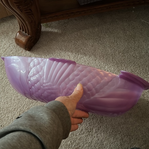 Large acrylic purple fish party bowl - Picture 3 of 7